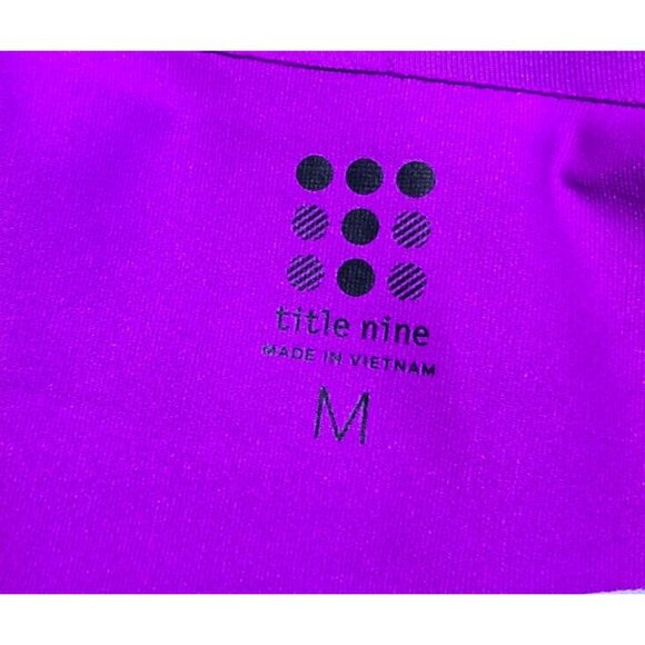 Title Nine Dress M Futurama Color Block Purple Athletic Athleisure Stretch Comfy - Picture 3 of 11